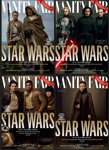 Star Wars Vanity Fair The Last Jedi covers May 2017