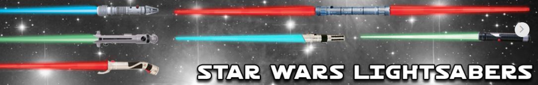 Star Wars lightsabers from JediRobeAmerica banner