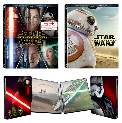 The Force Awakens DVD and Blu Ray exclusives