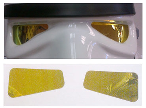 1676460912.jpg Stormtrooper Helmet Lenses - Mirror Film - Yellow