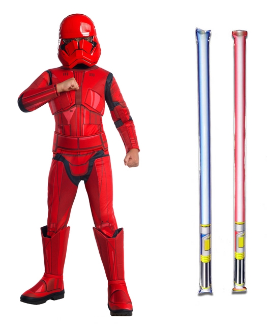 1037547609.jpg Star Wars Costume Child - The Rise of Skywalker - Sith Trooper - WITH x2 FREE LIGHTSABERS