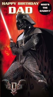 1057092958.jpg Star Wars Greeting Cards - 232 x 128mm - Star Wars - Birthday Dad Badged - SW332