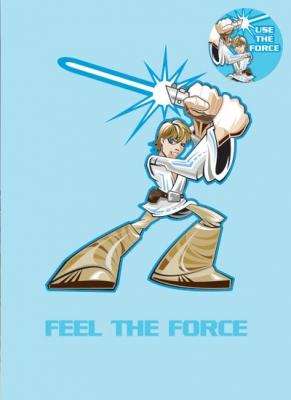 1075265880.jpg Star Wars Greeting Cards - 178 x 128mm - Star Wars - Luke Skywalker Badged - Blank - SW330