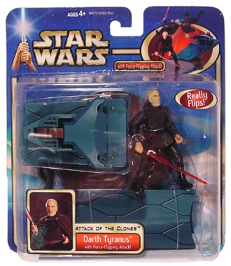 1082360935.jpg Star Wars Action Figure Playset - Darth Tyranus with Force-Flipping Attack - Attack of the Clones - Saga Collection