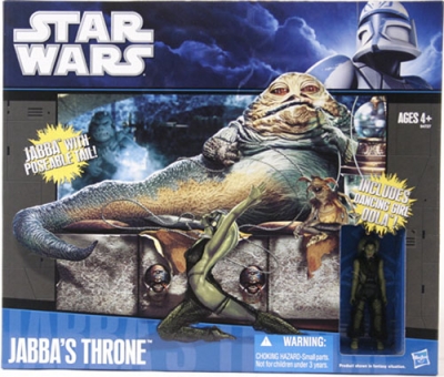 1098687009.jpg Star Wars Gifts and Games - Jabbas Throne - Includes Jabba - Oola and Salacious Crumb
