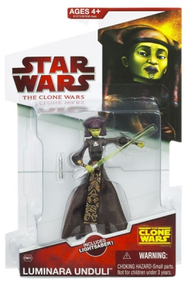 124507244.jpg Star Wars Action Figure - Clone Wars 2009 - Luminara Unduli with Lightsaber