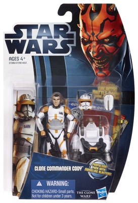 1253671615.jpg Star Wars Action Figure - Clone Commander Cody with Propulsion Pack - Clone Wars 2012