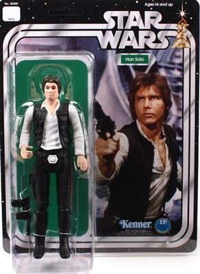 1314911.jpg Star Wars 12 inch Figure - Retro Kenner Han Solo Figure with Laser Pistol - Small Head Version