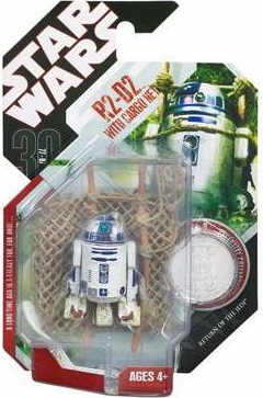 136172174.jpg Star Wars Action Figure - R2-D2 with Cargo Net Figure Return of the Jedi with Exclusive Collector Coin - 30th Anniversary