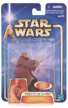 Star Wars Action Figures - Mace Windu Arena Confrontation - Attack of the Clones - Saga Collection
