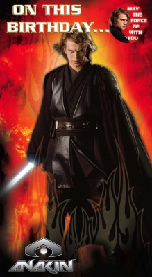 1444519175.jpg Star Wars Greeting Cards - 232 x 128mm - Star Wars - Birthday Badged - SW307