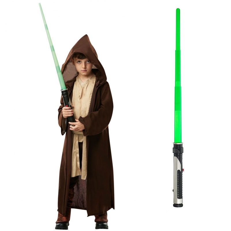 1449019196.jpg Star Wars Costume Child Lightsaber Bundle - Jedi Robe