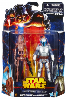 1475977314.jpg Star Wars Action Figure - Mission Series 2013 - Jango Fett and Battle Droid - Geonosis