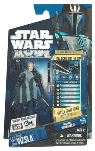 Star Wars Action Figure - Clone Wars - Pre Vizsla with Darksaber inc. Battle Game Card