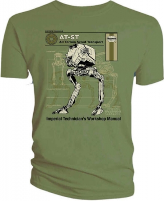 1602550141.jpg Star Wars T-SHIRTS - Haynes AT-ST Manual - Green - Unisex