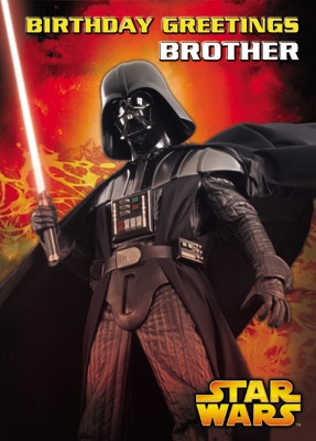 Star Wars Greeting Cards - 220 x 156mm - Star Wars - Darth Vader - Brother Sound Card - SC306