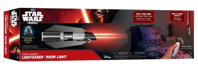 Star Wars GIFTS AND GAMES - Star Wars Science Darth Vader Lightsaber Room Light