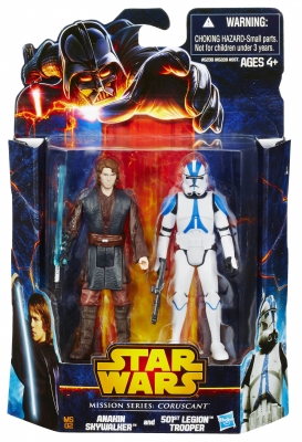 1722670129.jpg Star Wars Action Figure - Mission Series 2013 - Anakin Skywalker and 501st Legion Trooper - Coruscant