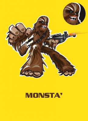 1743486983.jpg Star Wars Greeting Cards - 178 x 128mm - Star Wars - Chewbacca Badged - Blank - SW331