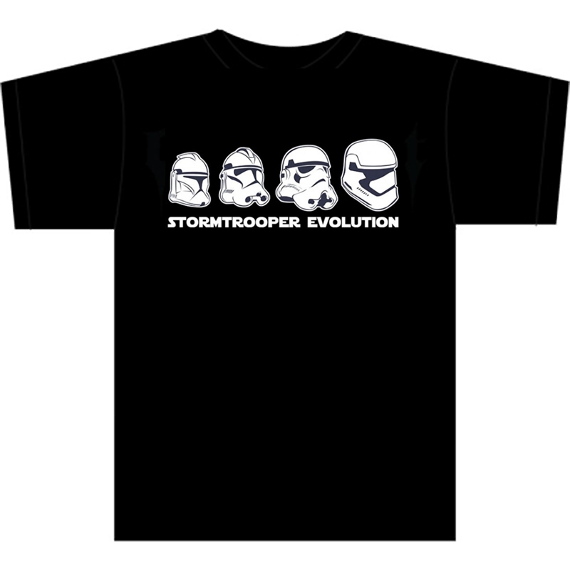 1750124745.jpg Star Wars T-SHIRTS - Stormtrooper Evolution - Black - Adult Unisex