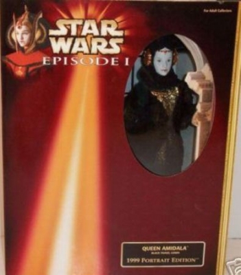 1813794141.jpg Star Wars 12 inch Figure - 1999 Portrait Edition - Queen Amidala Black Travel Gown