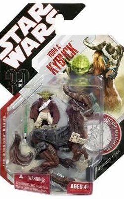 1839889892.jpg Star Wars Action Figure - Yoda & Kybuck with Exclusive Collector Coin - 30th Anniversary