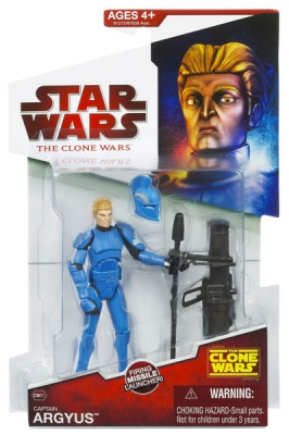 1840297030.jpg Star Wars Action Figure - Clone Wars 2009 - Captain Argyus with Firing Missile Launcher