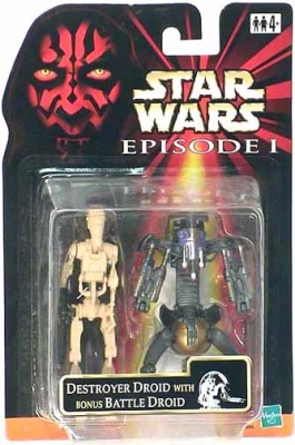 Star Wars Action Figure - Destroyer Droid with Bonus Battle Droid - Episode 1