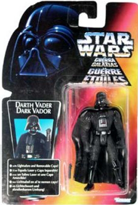 1973143129.jpg Star Wars Action Figure - Darth Vader / Dark Vador with Lightsaber and Removable Cape EU - long / long