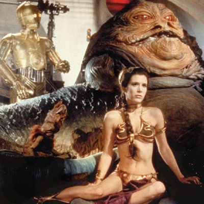 199486508.jpg Star Wars Greeting Cards - 160 x 160mm - Star Wars Art - Leia Slave - Blank Inside - HSW02