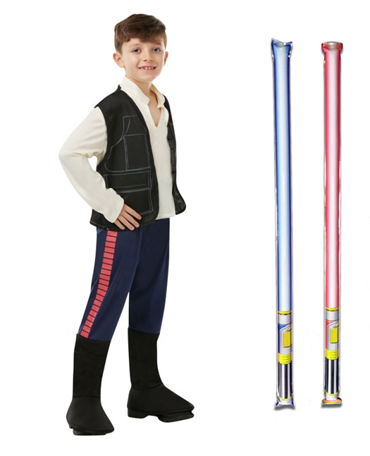 2042613080.jpg Star Wars Costume Child Han Solo - WITH x2 FREE LIGHTSABERS