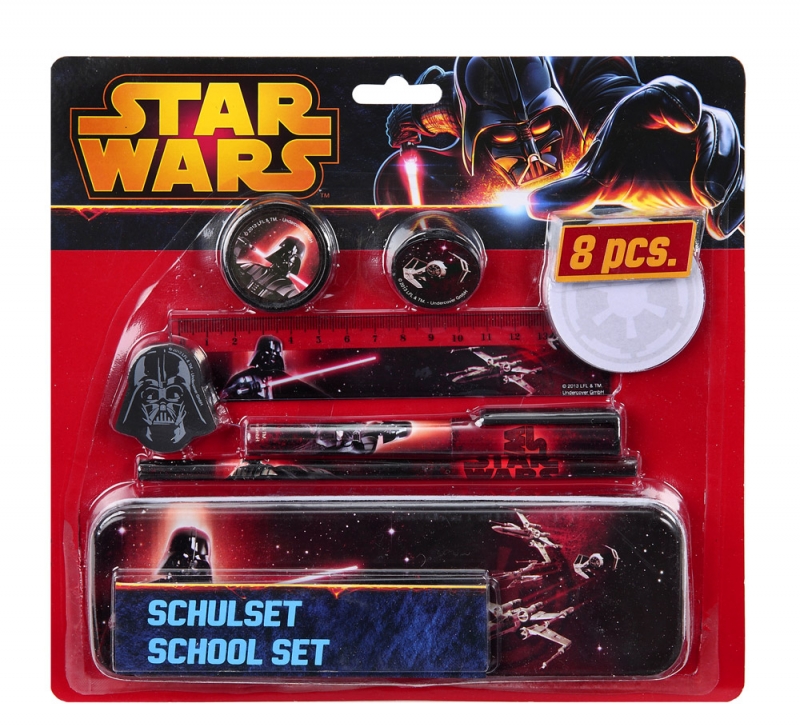 Star Wars GIFTS AND GAMES - 8-Piece Writing Set - Darth Vader