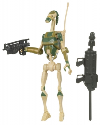 2067754627.jpg Star Wars Action Figure - Clone Wars 2009 - AAT Driver Battle Droid with firing Blaster Rifle