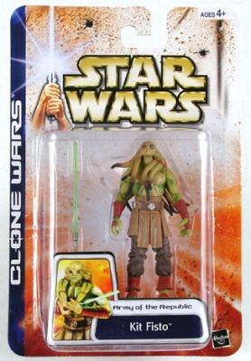 2090850577.jpg Star Wars Action Figure - Clone Wars - Kit Fisto - Limited Edition