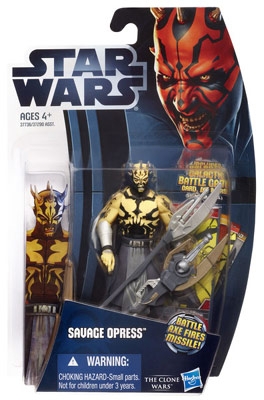 2101824796.jpg Star Wars Action Figure - Savage Opress with Firing Missile - Clone Wars 2012