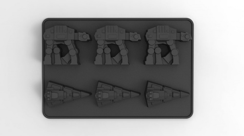 Star Wars Gifts and Games - AT-AT and Star Destroyer Silicone Ice Cube Tray