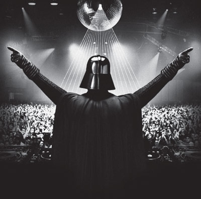 Star Wars Greeting Cards - 160 x 160 mm - Star Wars Art - Vader Rock - Blank Inside - SW405