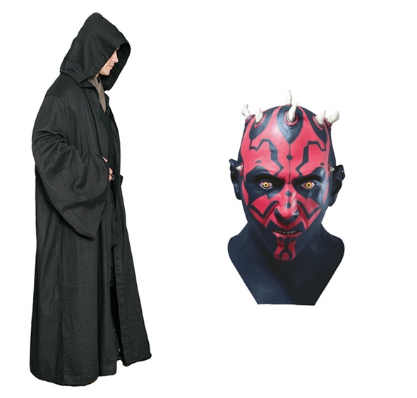 2135061707.jpg Star Wars Costume Adult - Black Robe and Darth Maul Mask