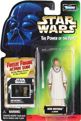 Star Wars Action Figure - Mon Mothma with Baton - Freeze Frame Action Slide