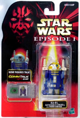 268114214.jpg Star Wars Action Figure - R2-B1 Astromech Droid with Power Harness - Episode 1 - with CommTech Chip