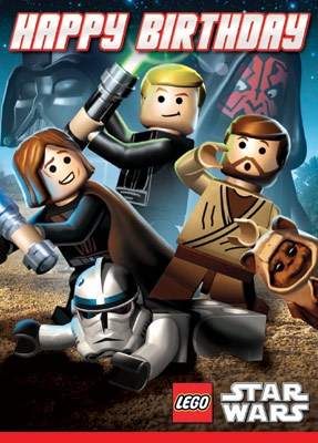 Star Wars Greeting Cards - 178 x 128 mm - Lego Star Wars - Birthday - LS018