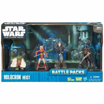 Star Wars Action Figures - Clone Wars Battle Packs - Holocron Heist - Yoda-Ahsoka Tano-Anakin Skywalker