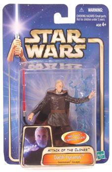 Star Wars Action Figures - Darth Tyranus Geonosian Escape - Attack of the Clones - Saga Collection