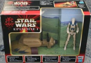 Star Wars Action Figure - Armored Scout Tank with Battle Droid - Episode 1 Playset EU