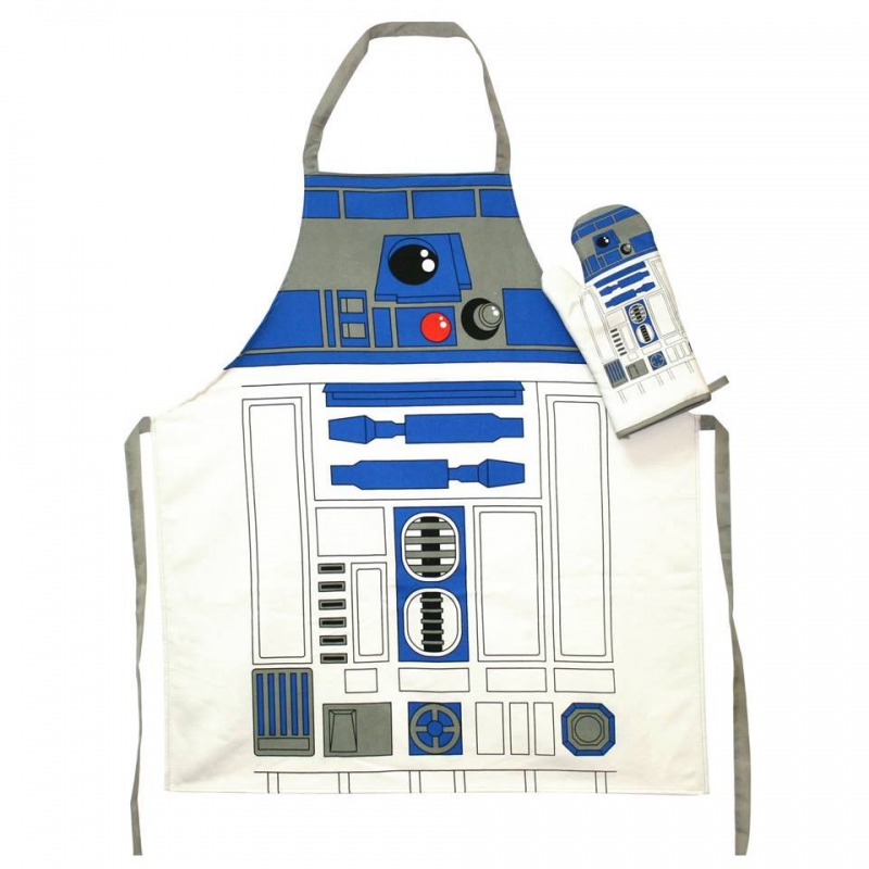 630165821.jpg Star Wars GIFTS AND GAMES - Star Wars Cooking Apron with Oven Mitt R2-D2