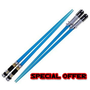 685408207.jpg Star Wars Chopsticks - SPECIAL OFFER: Duelling Pack Lightsaber Chopsticks - Obi Wan vs Anakin