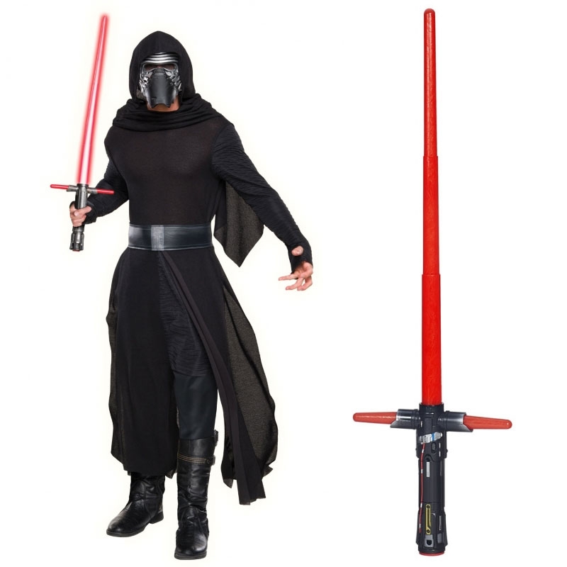 Star Wars Costume Adult Lightsaber Bundle - Deluxe Kylo Ren