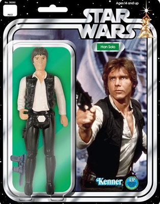 711970679.jpg Star Wars 12 inch Figure - Retro Kenner Han Solo Figure with Laser Pistol - Jumbo Head Version
