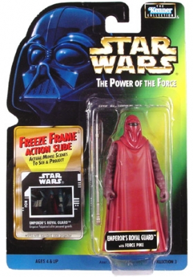 Star Wars Action Figure - Emperors Royal Guard with Force Pike - Freeze Frame Action Slide