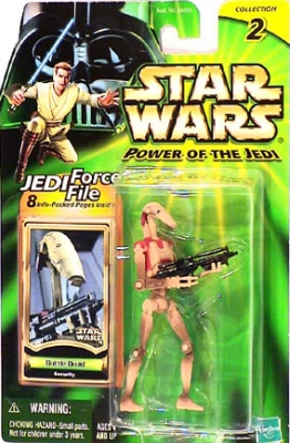 Star Wars Action Figures - Battle Droid Security - Power of the Jedi